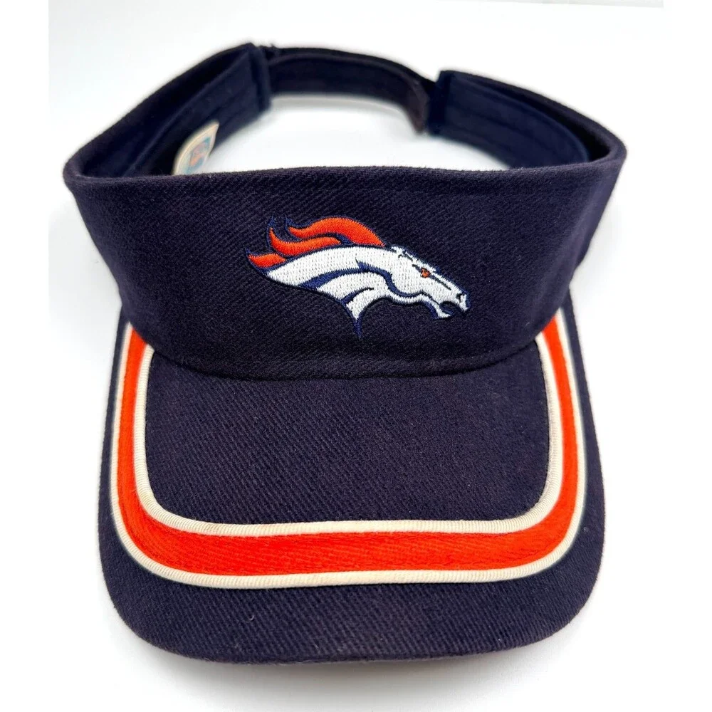 Denver Broncos Y2K  Adjustable Visor Hat NFL Football GameDay & Brian Griese Pin